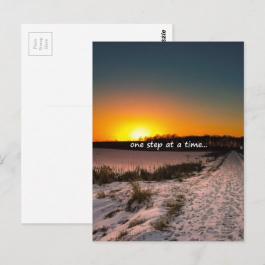 Één Stap tegelijkertijd Briefkaart (Voorkant / Achterkant)