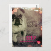 Een stap voor stap, Bulldog Briefkaart (Voorkant / Achterkant)