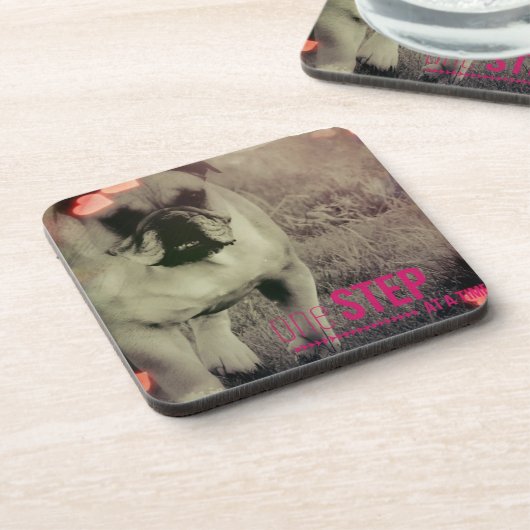 Een stap voor stap, Bulldog Onderzetter (Linkerzijde)