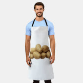 Een stapel aardappelen schort (Gedragen)