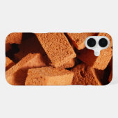 Een stapel bakstenen constructie iPhone hoesje (Achterkant horizontaal)
