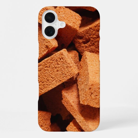 Een stapel bakstenen constructie iPhone hoesje (Achterkant)