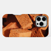 Een stapel bakstenen constructie iPhone hoesje (Achterkant horizontaal)