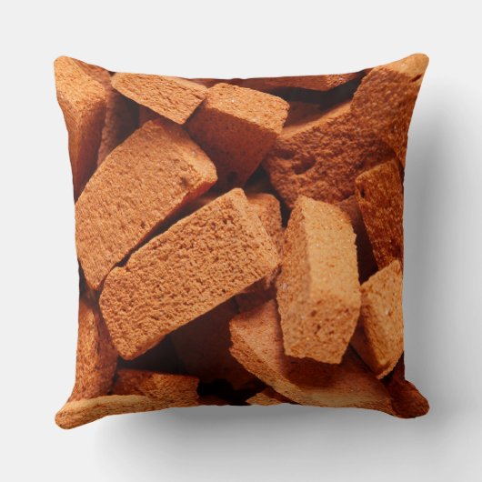 Een stapel bakstenen constructie kussen (Achterkant)