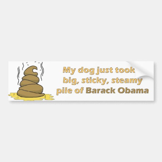 Een stapel Barack Bumpersticker (Voorkant)