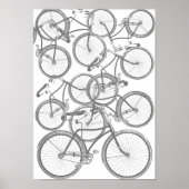 Een stapel fietsen poster (Voorkant)