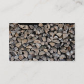 Een stapel houten houten stammen visitekaartje (Achterkant)