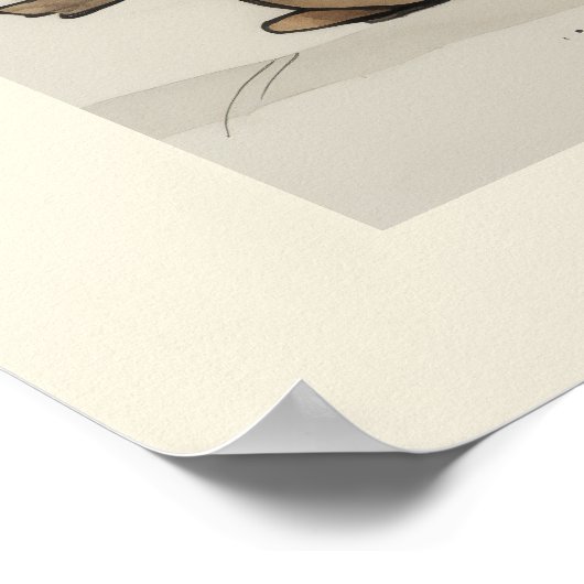 Een stapel kerstcadeautjes poster (Hoek)