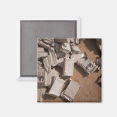 Een stapel maaltijden klaar om te eten magneet (Voorkant / Achterkant)