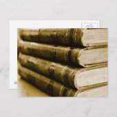 Een stapel oude boeken briefkaart (Voorkant / Achterkant)