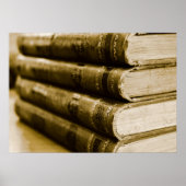 Een stapel oude boeken poster (Voorkant)