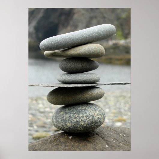 Een stapel Rocks Canvas afdrukken Poster (Voorkant)