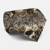 Een stapel schedels stropdas (Opgerold)