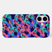 Een stapel Teenslippers Fun Blue Case-Mate iPhone Case (Achterkant (horizontaal))