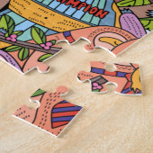 Een stapel van Cute Cartoon Sloths! Uitdaging Legpuzzel (Zijkant)