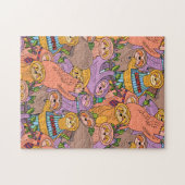Een stapel van Cute Cartoon Sloths! Uitdaging Legpuzzel (Horizontaal)