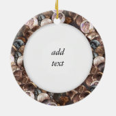 Een stapel van knuppels - één cent uitspreide acht keramisch ornament (Achterkant)