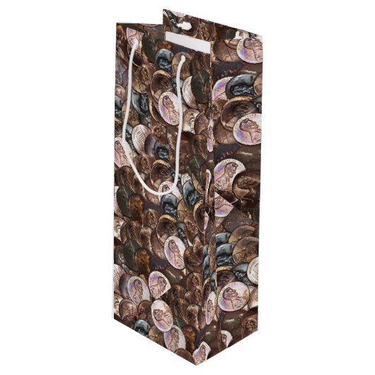 Een stapel van knuppels - één cent uitspreide acht wijn cadeautas (Voorkant Gekanteld)