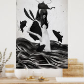 Een stapel weg van overal poster (Keuken)