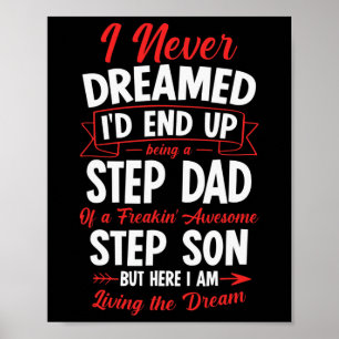 Een stapje vader van een Geweldige stiefzoon van F Poster
