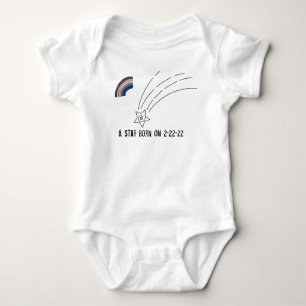 Een Star Geboren op 2-22-2022 Baby-Bodysuit Romper