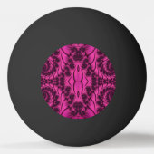 Eén Star Ping Pong Ball, Roze Black Pingpongbal (Achterkant)