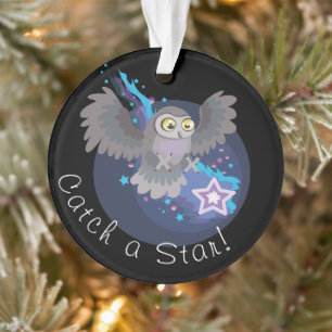 Een Star vangen!~ owl Ornament