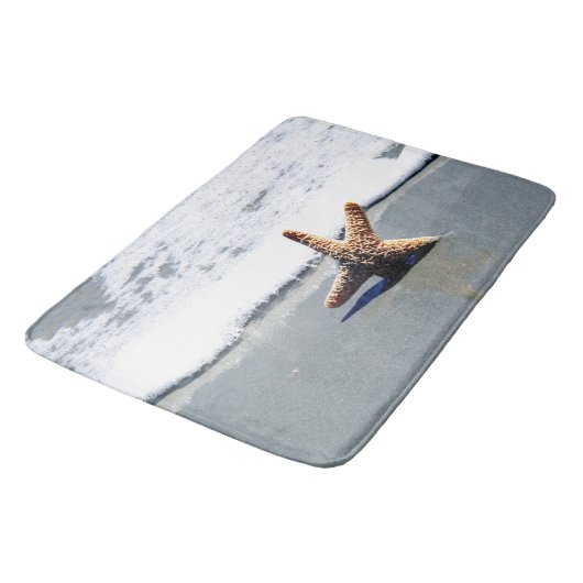 Eén Starfish gewassen Ashore Badmat (Gekanteld)