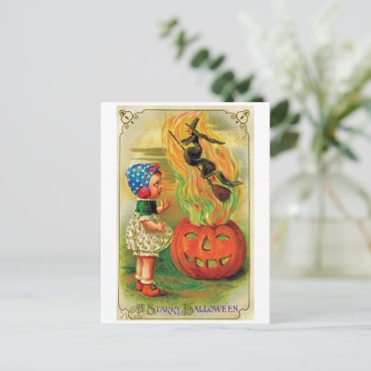 Een Starry Halloween Briefkaart (Staand voorkant)