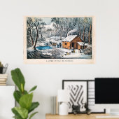 Een startpunt in de Wilde Currier & Ives Poster (Thuiskantoor)