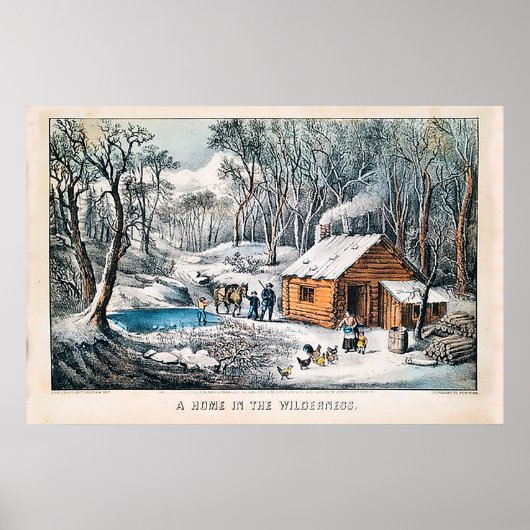 Een startpunt in de Wilde Currier & Ives Poster (Voorkant)