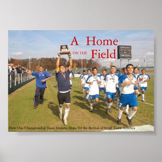 Een startpunt op het veld Poster 3 (Voorkant)