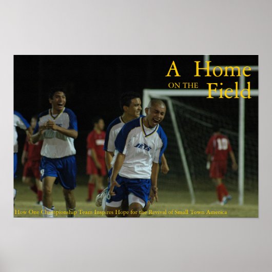 Een startpunt op het veld Poster I (Voorkant)