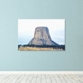 Een startpunt van een Beer Canvas Afdruk (Insitu (Houten vloer))