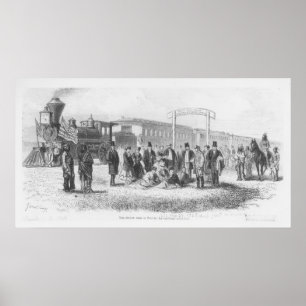 Een station in Prairie: de 100e Meridiaan Poster