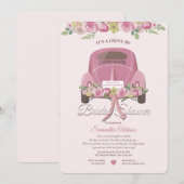 Een station met een bridale Shower-uitnodiging Kaart (Voorkant / Achterkant)