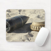 Een statische vertoning van een omgezette ordnance muismat (Met muis)