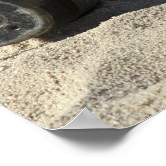 Een statische vertoning van een omgezette ordnance poster (Hoek)