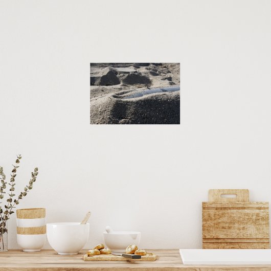 Een statische vertoning van een ordnance shell poster (Keuken)