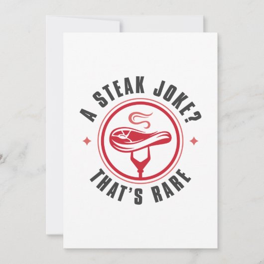 Een Steak Joke die Zelden is Bedankkaart (Voorkant)
