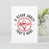 Een Steak Joke die Zelden is Bedankkaart (Staand voorkant)