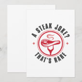 Een Steak Joke die Zelden is Bedankkaart (Voorkant / Achterkant)