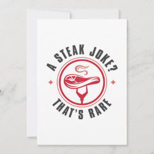 Een Steak Joke die Zelden is Bedankkaart
