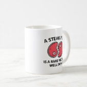 Een steak-speling koffiemok (Voorkant rechts)
