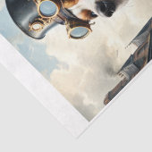 Een steampunk beagle dog in een Victoriaans Londen Tissuepapier (Detail)