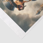 Een steampunk Engelse buldog in Londen Tissuepapier (Detail)