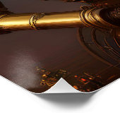 Een Steampunk Robotic Couple Verliefd Perfect Poster (Hoek)