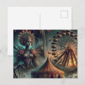 Een Steampunk Sci Fi Carnaval Briefkaart (Voorkant / Achterkant)