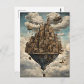 Een Steampunk-stad aan de hemel Briefkaart (Voorkant / Achterkant)