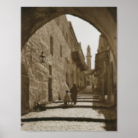 Een steeg in Jeruzalem